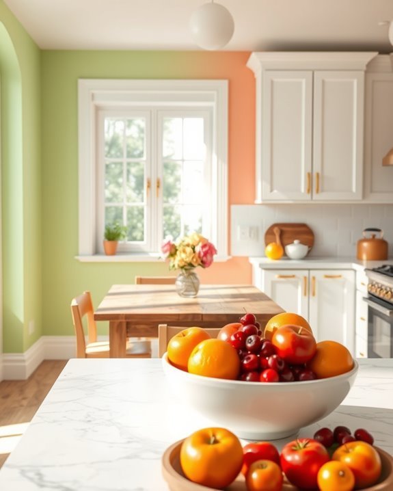 vibrant kitchen wall colors