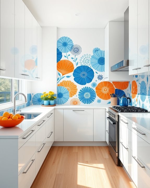 vibrant kitchen wall decals