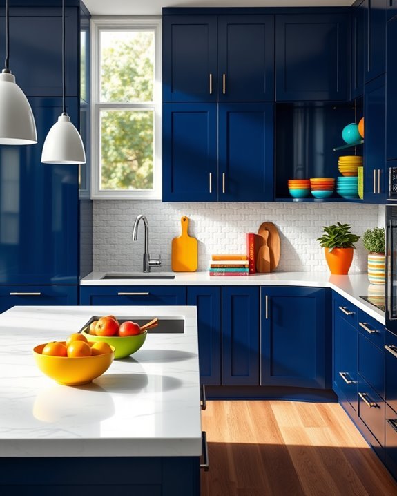 vibrant kitchen with accessories