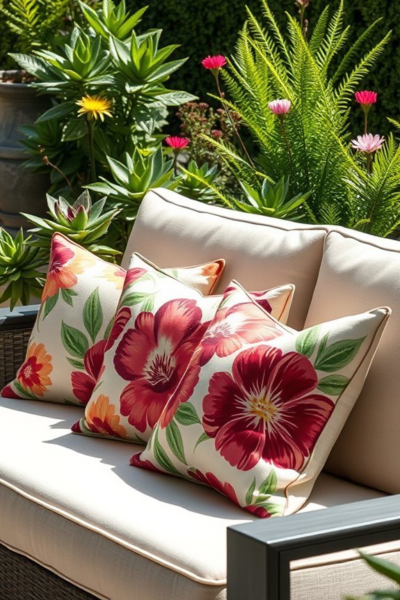 vibrant low maintenance outdoor cushions