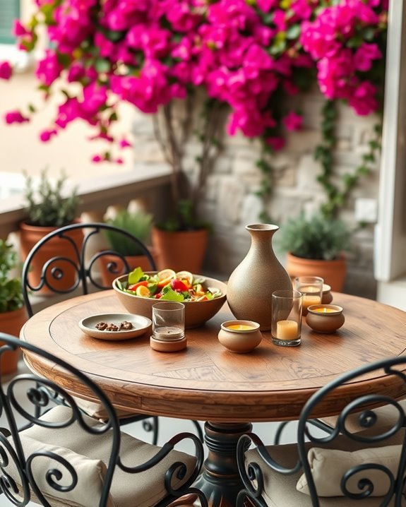 vibrant mediterranean balcony decor