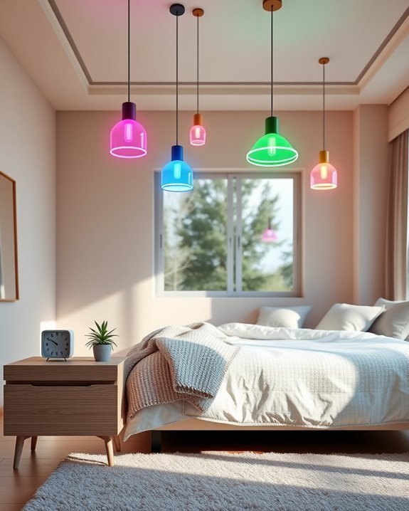 vibrant modern neon lighting