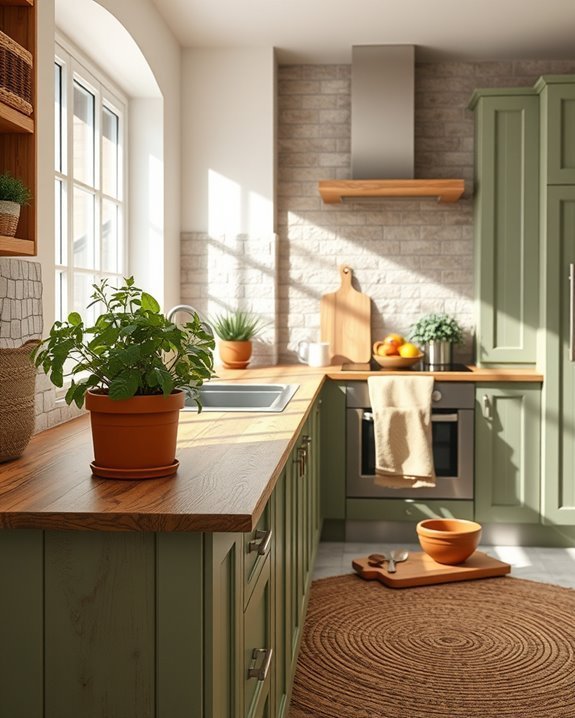 vibrant multicolored kitchen textures