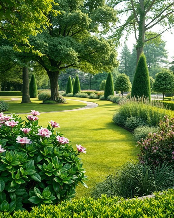 vibrant outdoor greenery oasis