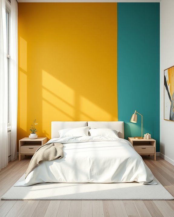 vibrant painted concrete walls