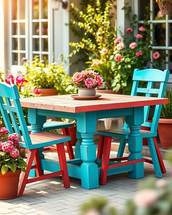 vibrant patio furniture transformation