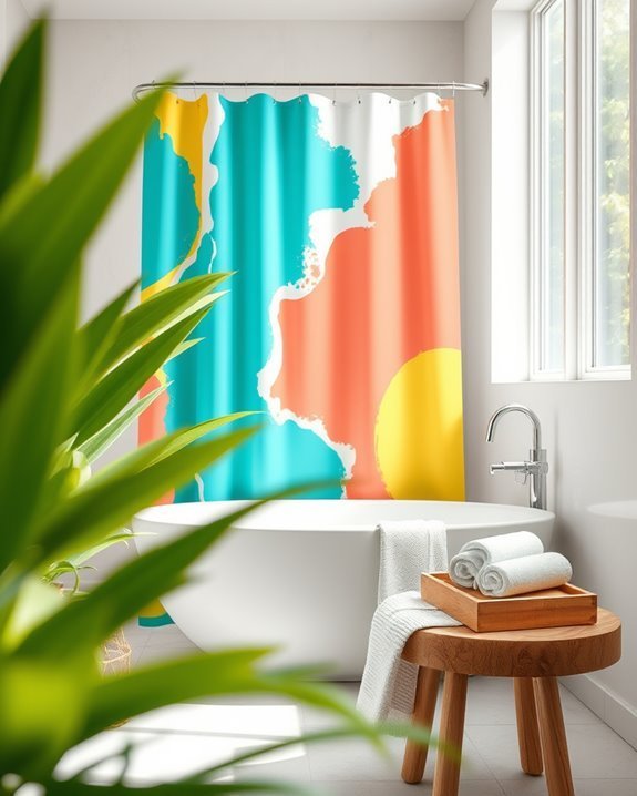 vibrant patterns for bathrooms
