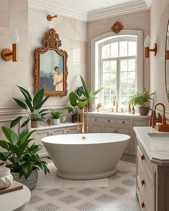 vibrant personalized bathroom decor
