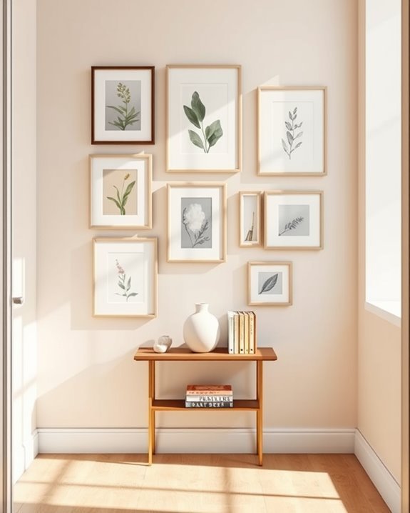 vibrant personalized gallery wall