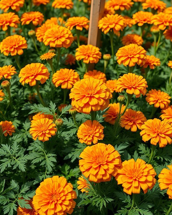 vibrant pest repelling garden flowers