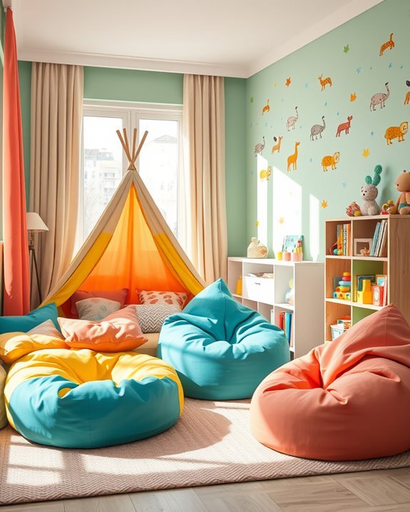 vibrant play area transformation