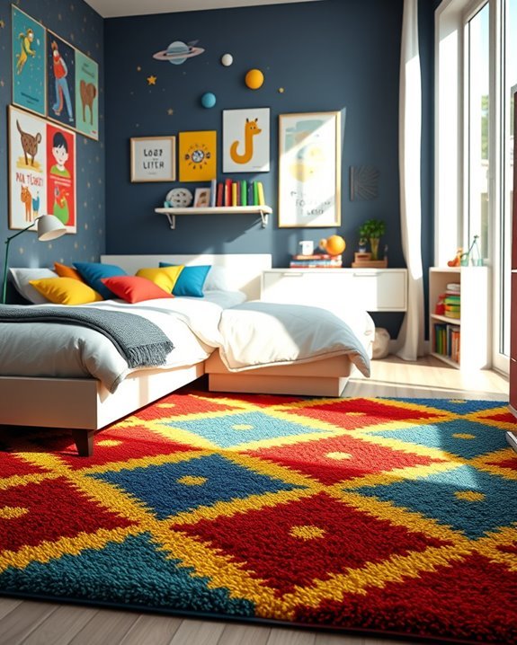 vibrant playful rug designs