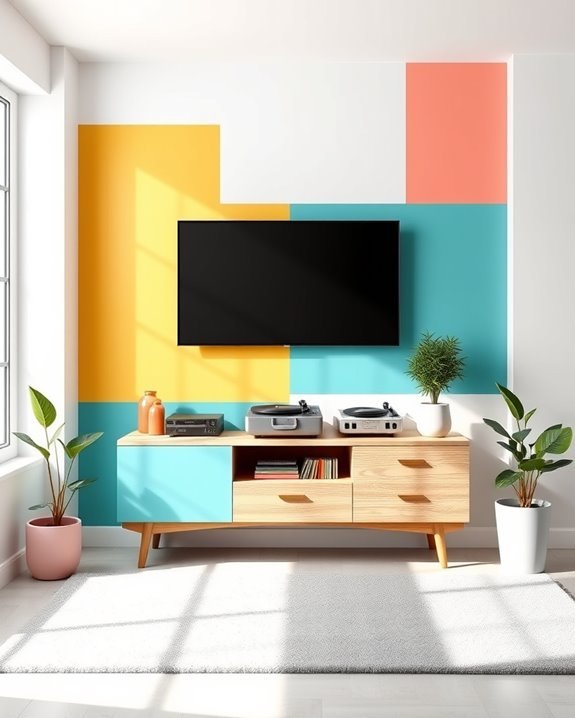 vibrant retro color palette