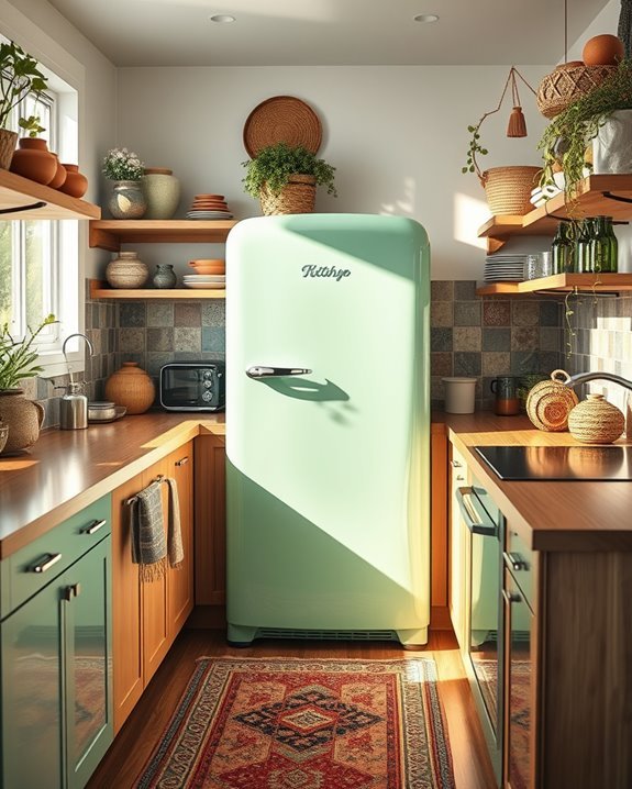 vibrant retro fridge charm