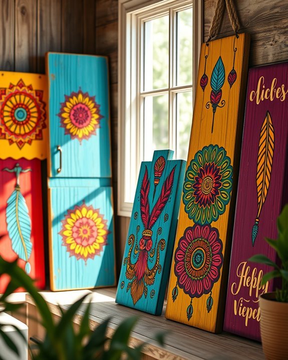vibrant rustic decor accents