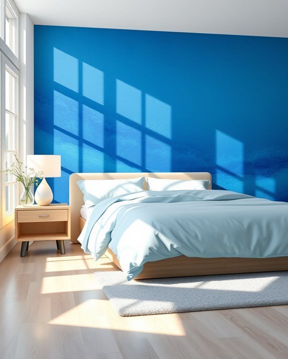 vibrant sapphire blue decals