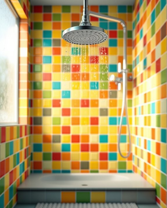 vibrant shower tile choices