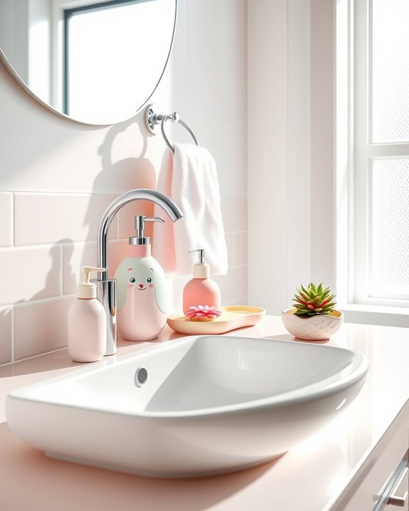 vibrant sink accessories brighten