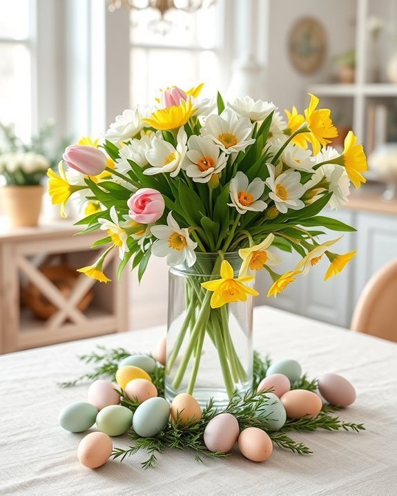 vibrant spring floral arrangements