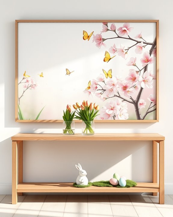 vibrant spring wall decor