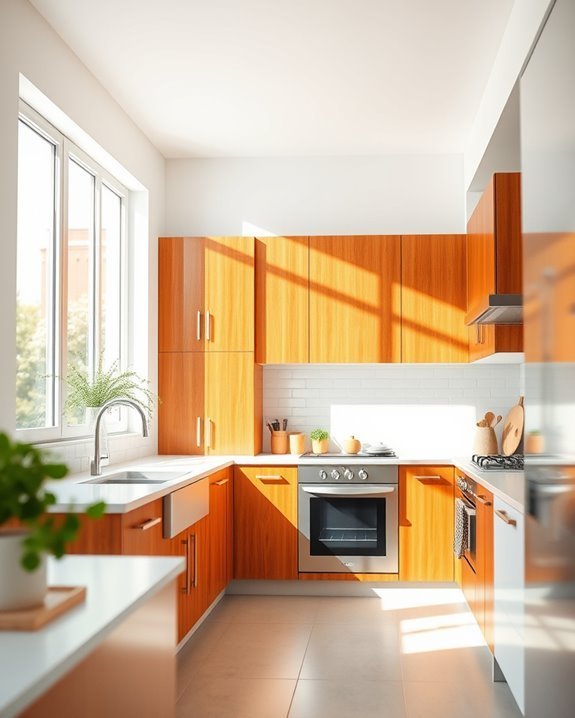 vibrant sunlit kitchen warmth