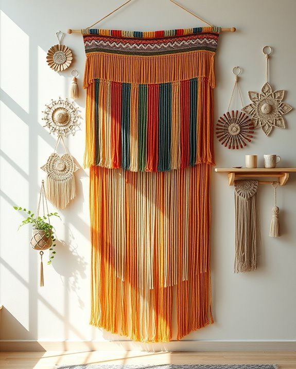 vibrant textured wall decor