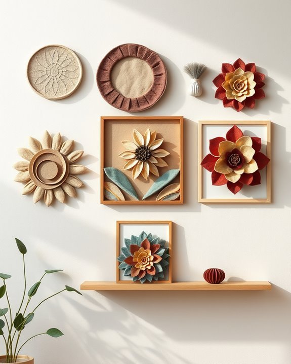 vibrant textured wall decor