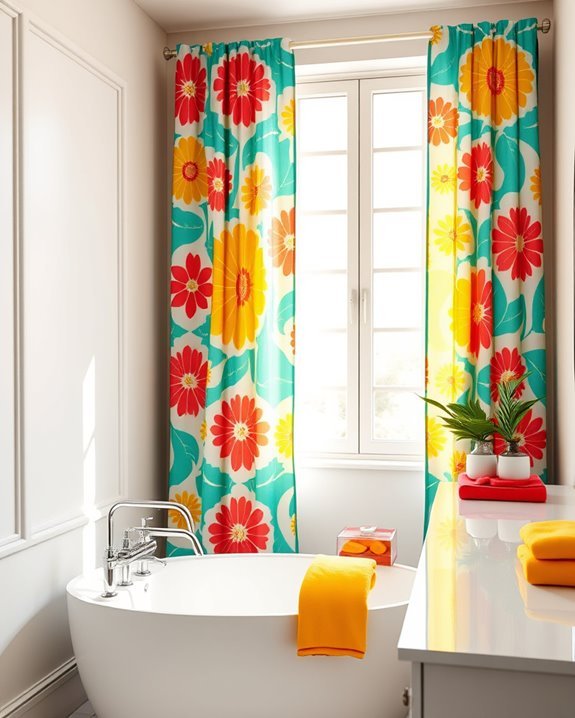 vibrant textured window treatments