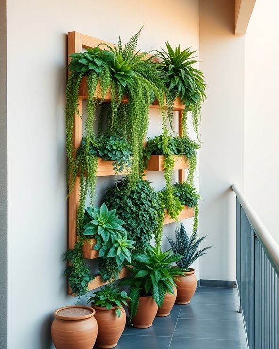 vibrant vertical garden oasis