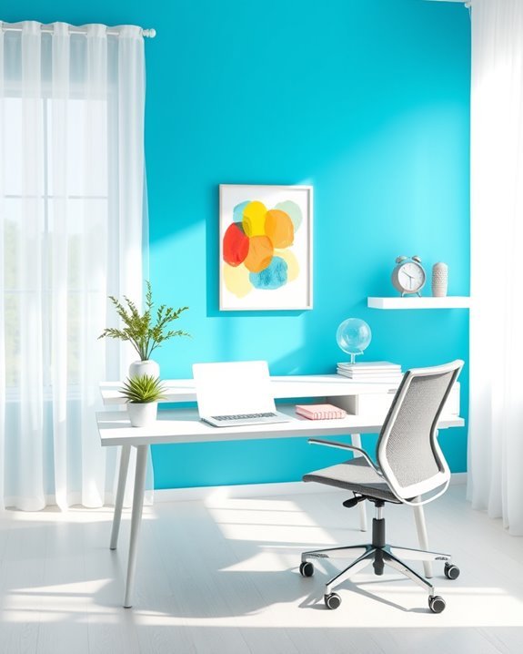 vibrant wall boosts productivity