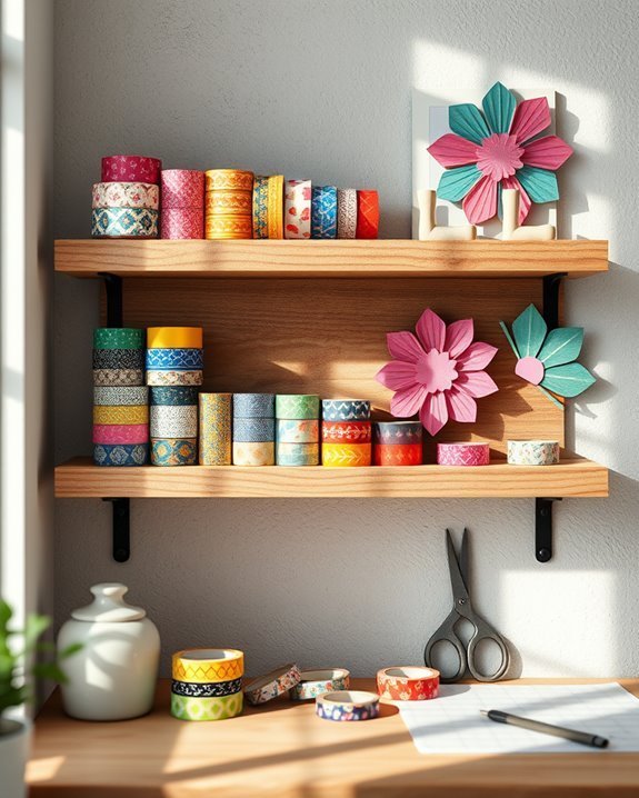 vibrant washi tape creativity
