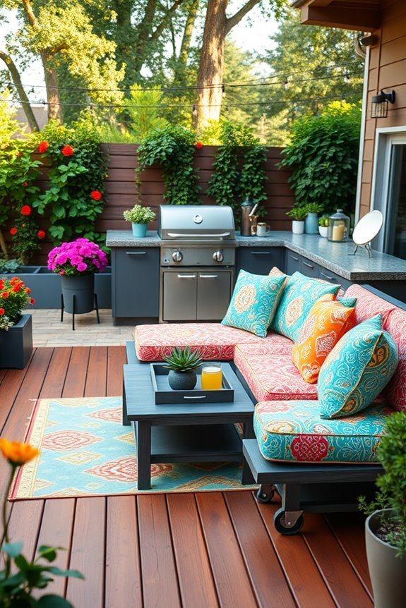 vibrant weather resistant outdoor cushions