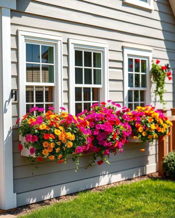 vibrant window boxes installation
