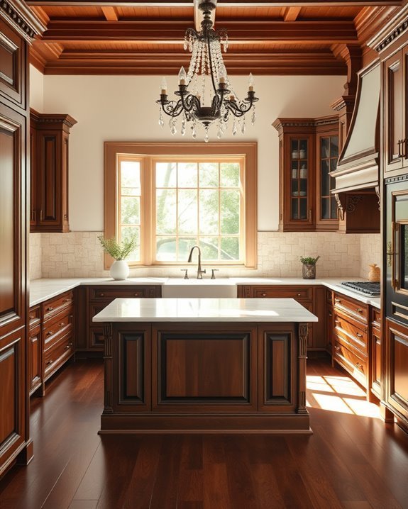 victorian charm through rich wood