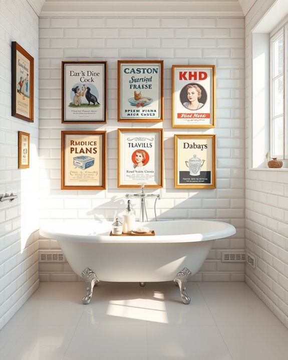vintage bathroom charm displayed