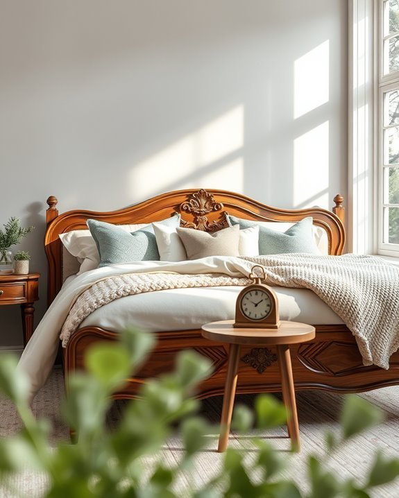 vintage bed frame makeover