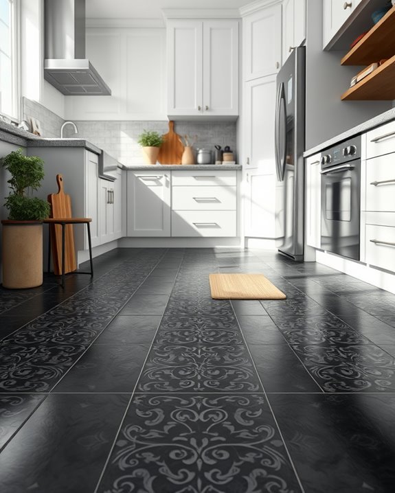 vintage black ceramic charm