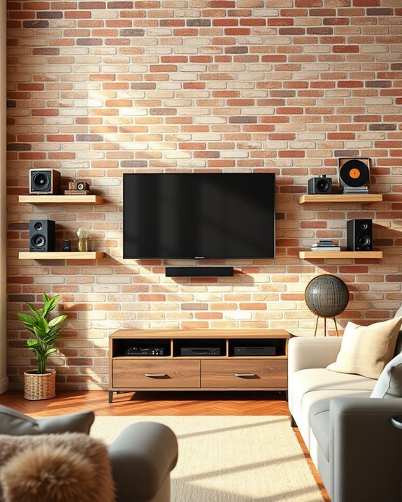 vintage brick wall charm