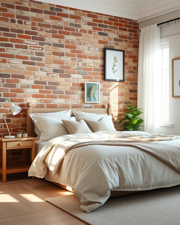 vintage brick wall charm