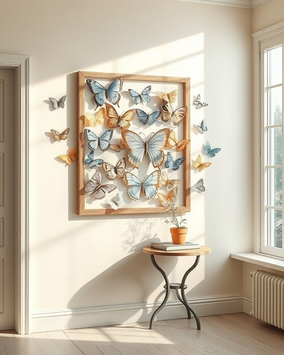 vintage butterfly wall decor