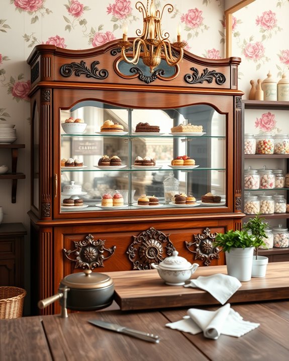 vintage charm enhances desserts