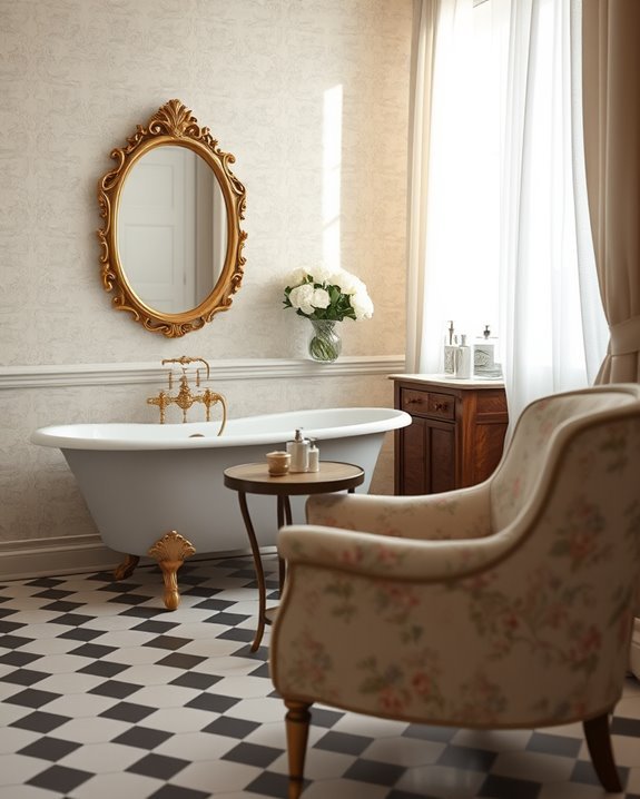 vintage charm for bathrooms
