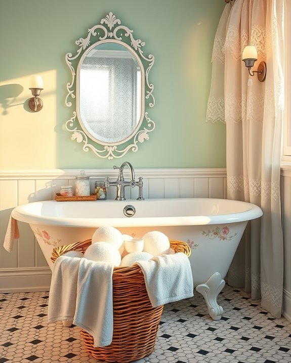 vintage charm for bathrooms