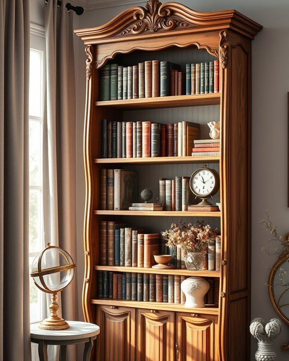 vintage charm for bookshelves