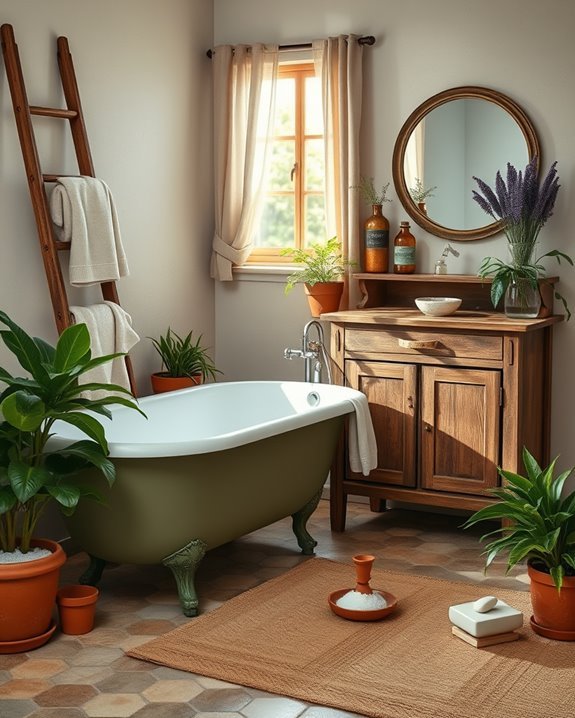 vintage charm in bathrooms