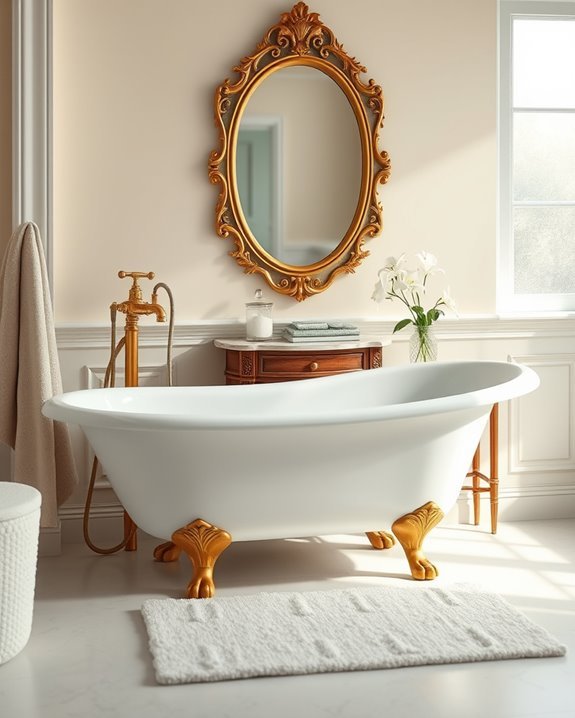 vintage charm in bathrooms