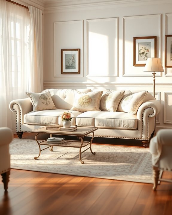 vintage charm in cream