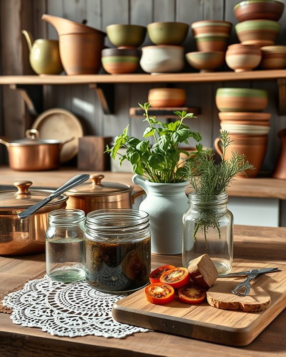vintage charm in kitchens