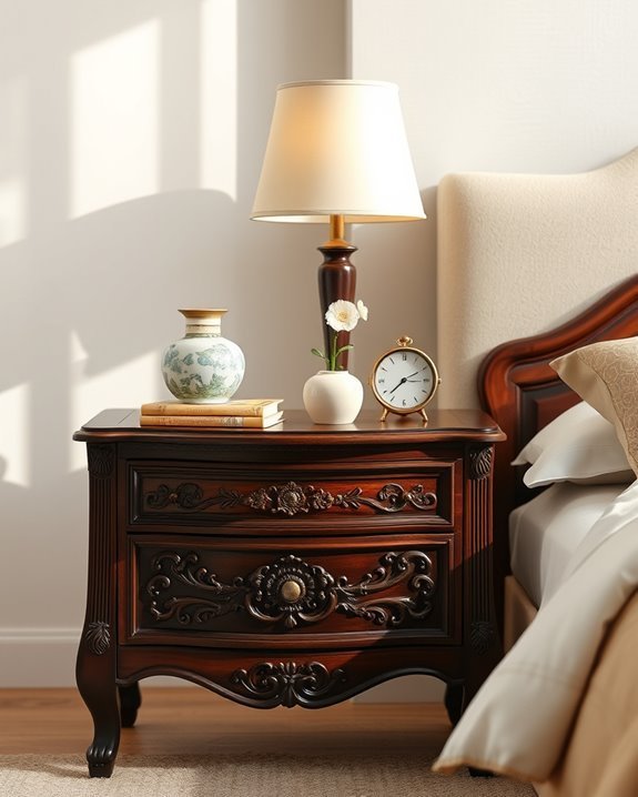 vintage charm nightstand elegance