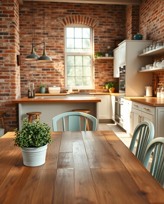 vintage charm with brick